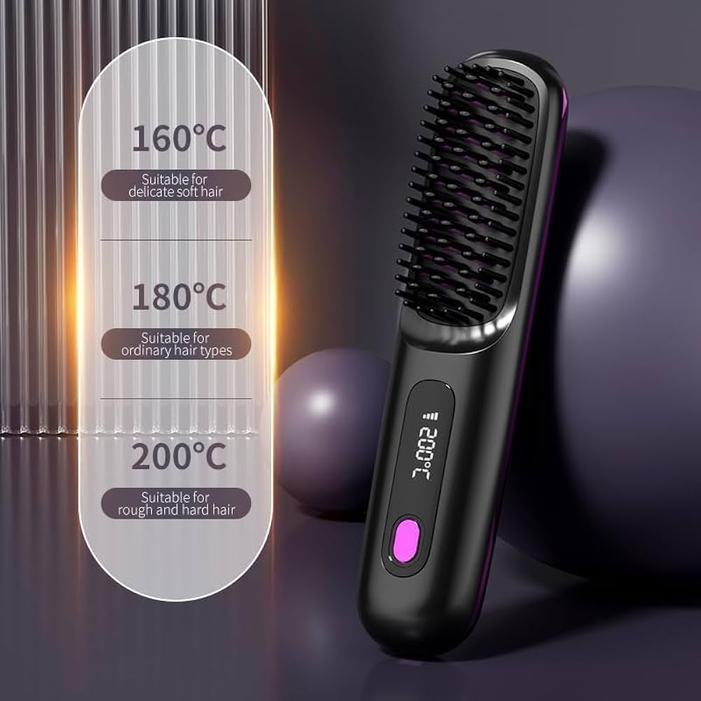 GoBrush Pro™ Cordless Hair Straightener