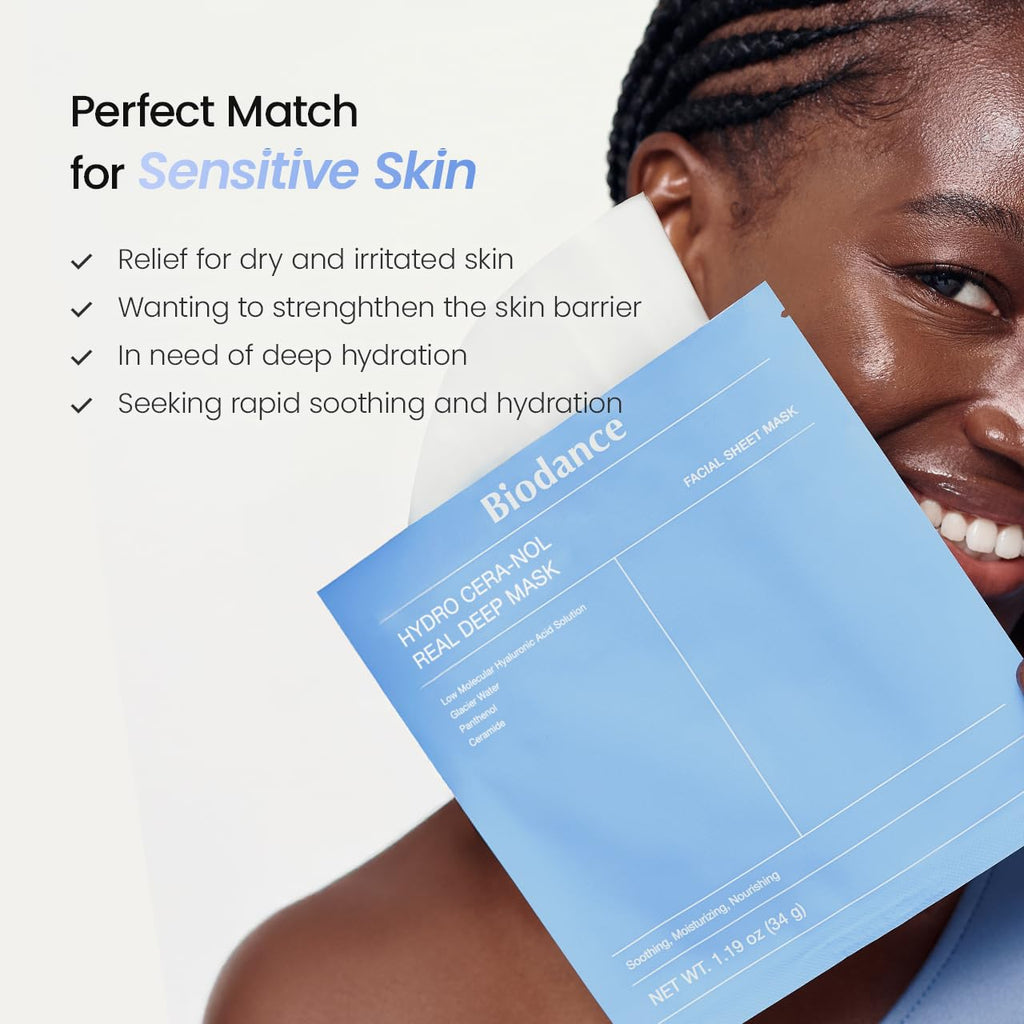 BIODANCE Bio-Collagen Real Deep Mask, Hydrating Overnight Hydrogel Mask, Pore Minimizing, Elasticity, Plumping Improvement, Korean Skin Care, Valentines Day Gifts for Her | 1.19oz(34g) x 4ea