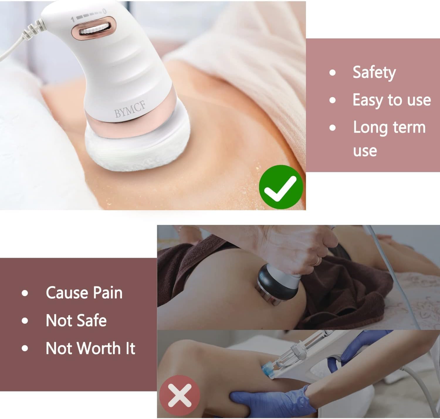 BYMCF-Beldogne Body Sculpt with 6 Washable Pads, Apply to Abdomen, Arms, Legs and Other Body Parts, White, 1.0 Count