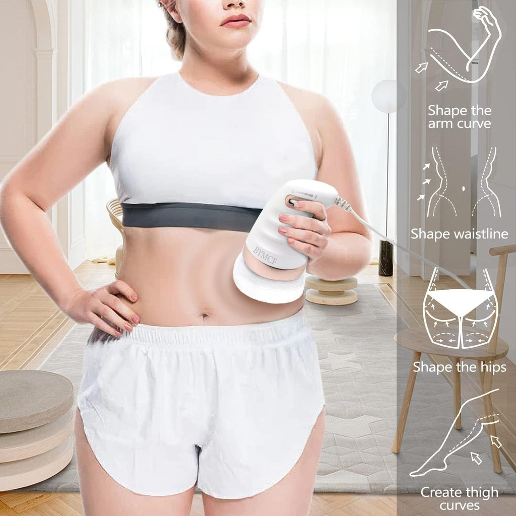 BYMCF-Beldogne Body Sculpt with 6 Washable Pads, Apply to Abdomen, Arms, Legs and Other Body Parts, White, 1.0 Count