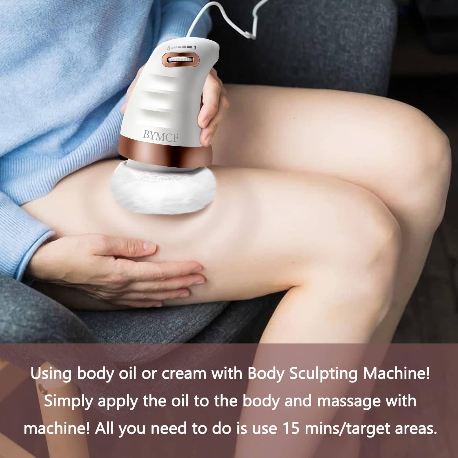 BYMCF-Beldogne Body Sculpt with 6 Washable Pads, Apply to Abdomen, Arms, Legs and Other Body Parts, White, 1.0 Count