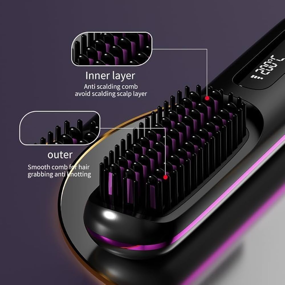GoBrush Pro™ Cordless Hair Straightener
